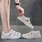 Summer Women's Sandals Fashion Outer Wear Baotou Hole Shoes Hollow Women's Shoes Beef Tendon Soft Bottom Beach Shoes Women
