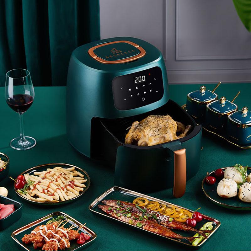 Household Multifunctional Air Fryer Automatic French Fries Machine Large Capacity Electric Fryer Without Oil Fume