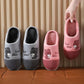 Women Winter Slippers Thick Warm Cotton Shoes Non Slip Home Plus Size Men Slippers