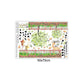 [sticker ]Country Style Fence Flower Garden Wall Stickers For Kids Rooms Nursery Living Room Home D