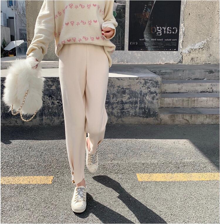 Pregnant Women's Trousers for Autumn and Winter Wear Pants with Plush and Thickened Winter Clothes, Abdominal Support and Leggings for  Winter