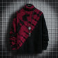 Sweater Winter Men's Knitted Pullover Casual Hip Hop Print Warm Turtleneck Imitation Mink Sweaters Man Tops