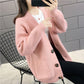 Spring and Autumn Knitted Sweater Cardigan Casual Jacket Thick Loose Young Women's Top