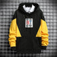 WTEMPO Men Trend Sweater Suit Teen Clothing Hooded Pullover Casual Suit Campus Student Sportswear