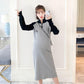 Fall/winter Maternity Dress Casual Tide Mom Sweater Cover Belly Mid-length Top