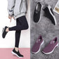 Women's Slip on Flat Shoes Non-slip Soft Bottom Breathable Mesh Knitted Sneakers Casual Sports Shoes Spring and Autumn Outdoor Walking Shoes
