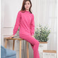 Winter Women's Autumn Clothes and Long Trousers Thin Cotton Large Size Thermal Underwear Suit Cotton Sweater