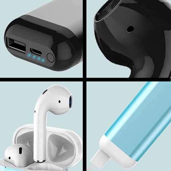 Waterproof 5.0 Earphones Bluetooth HIFI TWS Earbuds Wireless Headphones with 6400mAh Charging Case
