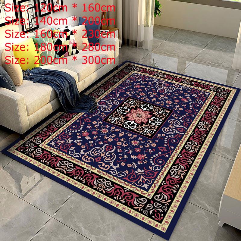 Europe Persian Carpets For Living Room Flower Rugs Home Bedroom Flower Palace Coffee Table Rug