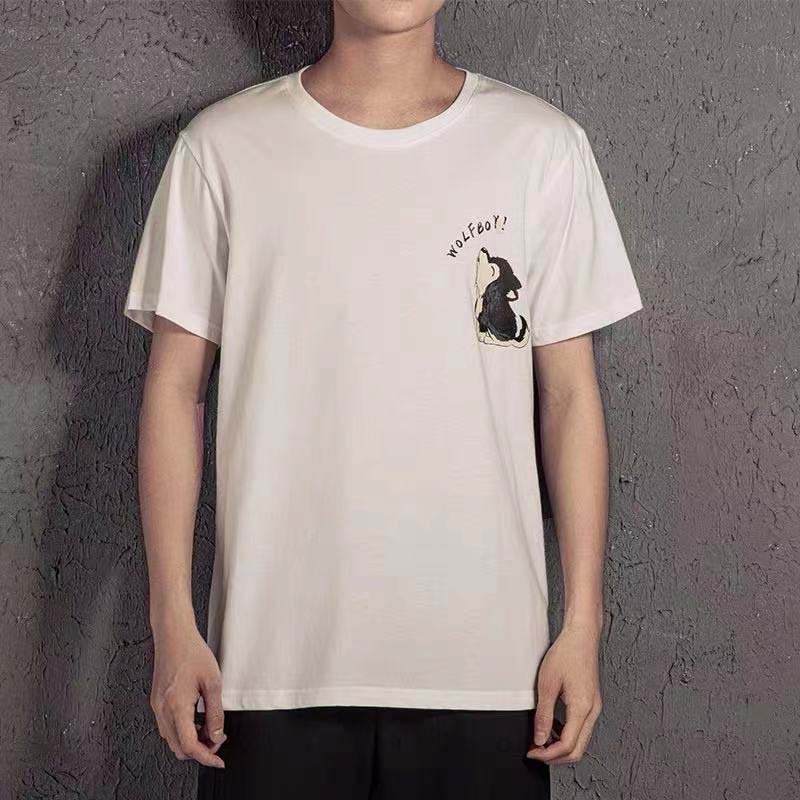 2021 New Summer Men's T-shirt Men's Simple Printing Short-sleeved T-shirt