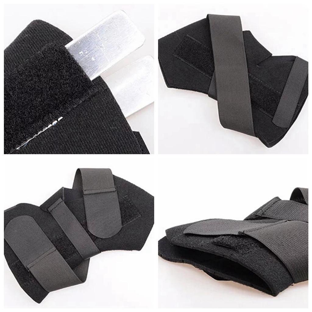 Adjustable Support Ankle Wrap Elastic Brace with Aluminum Strips Foot Exercise Gym
