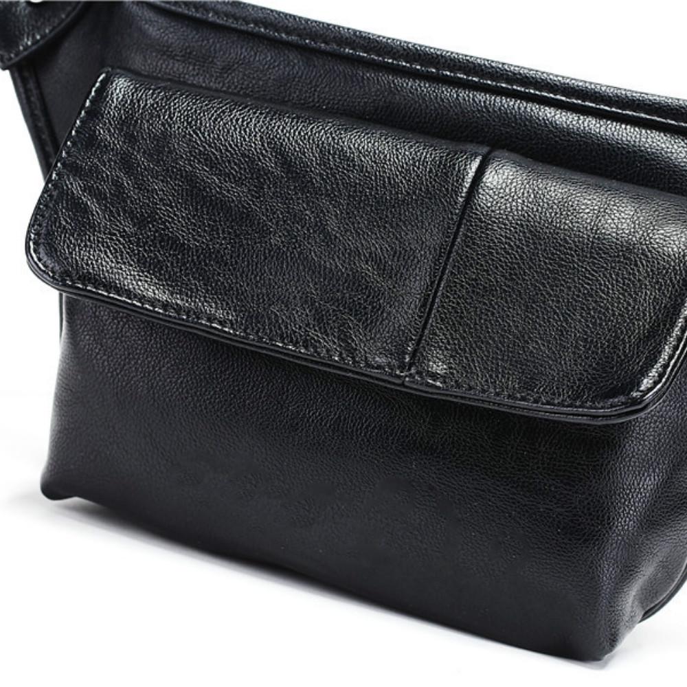 Waist Bag Men's Black Large-capacity Waterproof Shoulder Bag Outdoor Riding Sports Messenger Bag