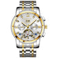 Mens Watches Luxury Stainless Steel Business Automatic Mechanical Wristwatch Male Clock Men Watch