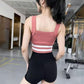 Women's Zipper Fitness Bra Sports Underwear Shockproof Running Yoga Bras Gathering Anti-sagging Outside Wearing Vest Yoga Underwear