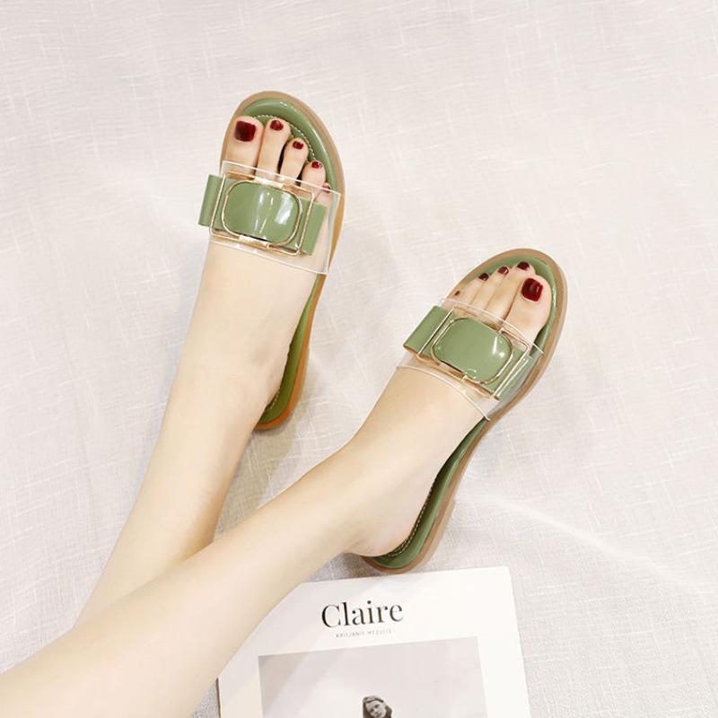 Summer Set Feet Sandals Slippers Women Fashion All-match Casual Outdoor Beach Flat Sandals