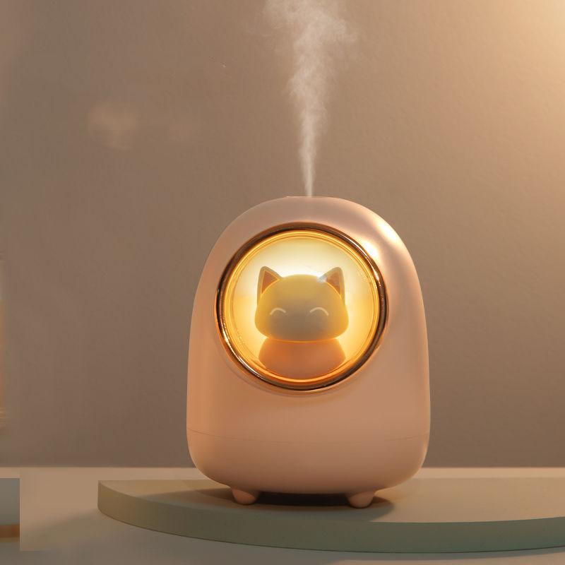 Humidifier Cute Pet Space Capsule Usb Charging Night Light Home Office Dormitory Wireless Mini Mute