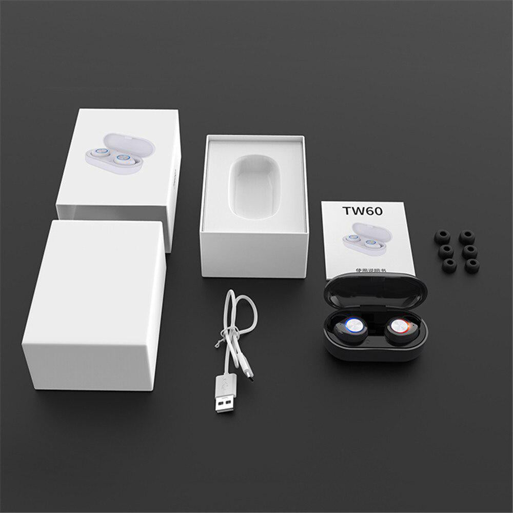 5 Color Optional 3D Stereo Headset TWS Bluetooth 5.0 Headphone with Mic Handsfree with Charging Case