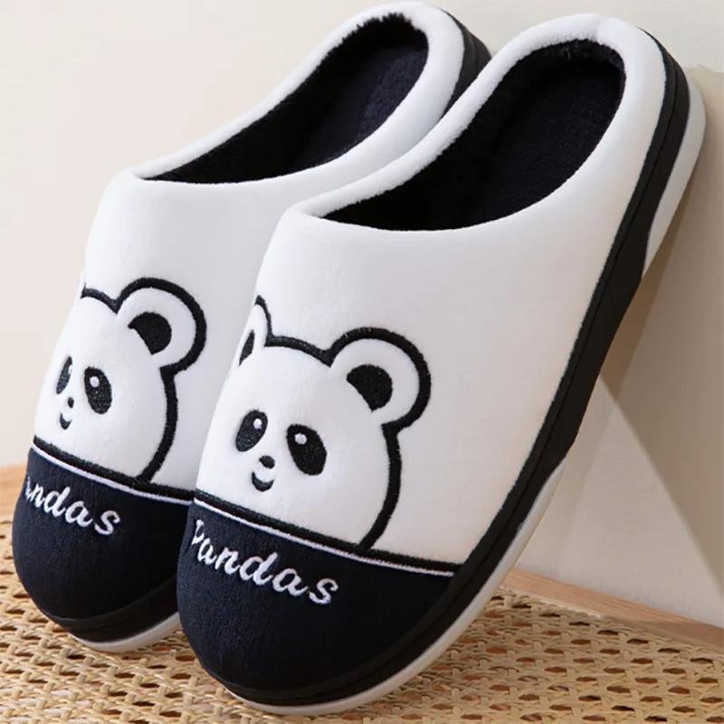 Men's Cotton Slippers Winter Cold-proof Home Warmth Non-slip Cute High-end Trend Slippers Men Winter