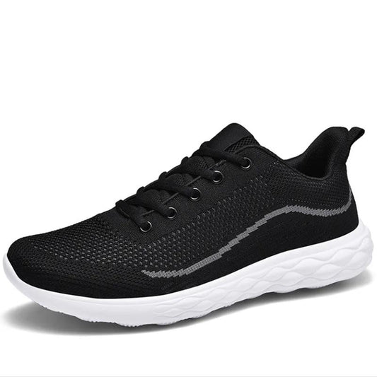 Men's Breathable Sports Shoes Versatile Casual Running Shoes Mesh Flyknit Men's Shoes
