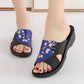 Women's Slippers Summer Leather Retro Woman Flip Flops Shoes Casual Platform Women's Outdoor Slippers