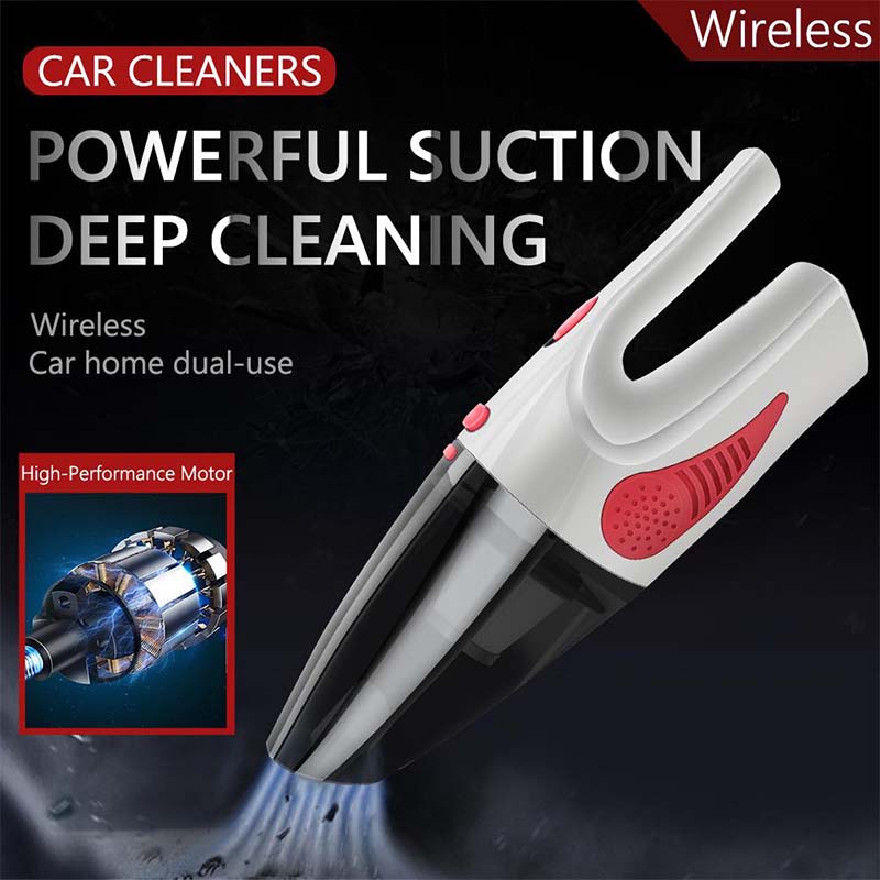 5000Pa Handheld Car Vacuum Cleaner Wet and Dry Vacuum Cleaner White