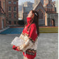 Pofulove Christmas Turtleneck Sweater Women Winter Loose Elk Thickened Pullover Lazy Wind Tide