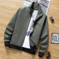Men's Spring and Autumn Jacket Casual Men's Stand-up Collar Solid Color Casual Jacket Trend Men's Clothing