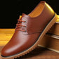 Men's Spring Breathable Leather Shoes Business Casual British Leather Shoes Non-slip Wear-resistant Dad Shoes Driving Shoes