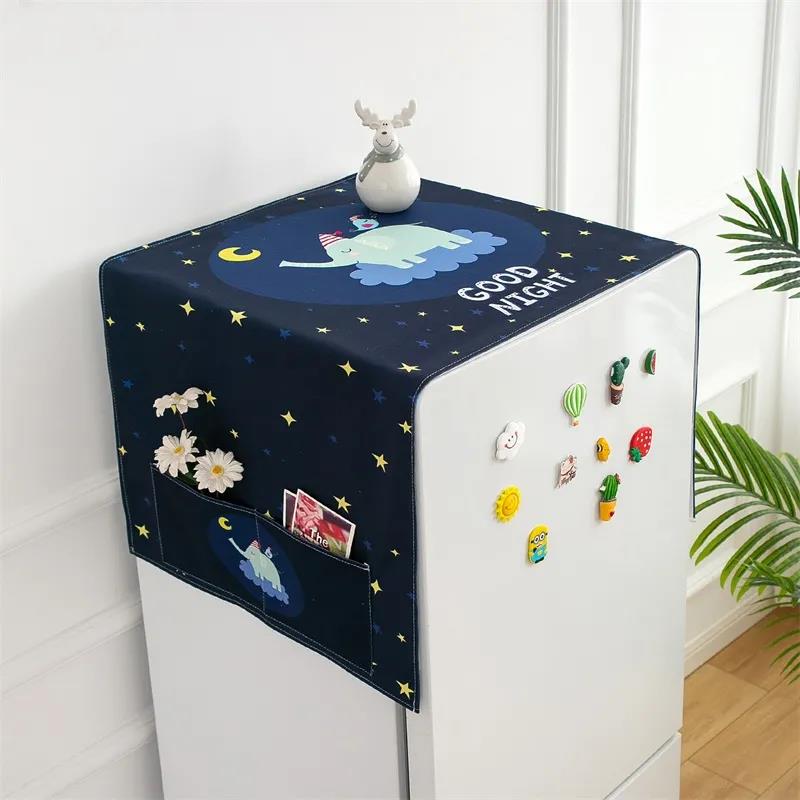 Refrigerator Hanging Bag Kitchen Storage Decoration Cloth Art Household Appliances Dust Cover