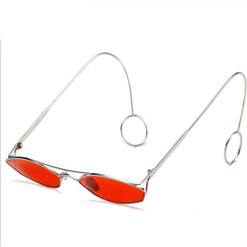 Trendy Sunglasses Women Metal Frame Brand Design Transparent Sun Glasses Black Yellow Glasses Shades