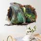 [sticker ]3d Lizard Fake Window Animal Wall Stickers For Kids Rooms Nursery Children Bedroom Home D