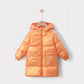 Children's Down Jacket Mid-length White Duck Down Jacket for Boys and Girls Thick Warm Shiny Disposable Hooded Cotton Jackets