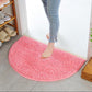 Anti-fouling Half-Circle Door Mat Carpet Anti-slip Bathroom Carpet Door Mat Soft Carpet