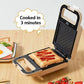 680W Frying and Grilling Machine Sandwich Making Machine Waffle Maker Kitchen Supplies with 5 Sets of Bakeware