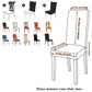 Home Elastic Chair Backrest Universal Dining Chair Cover Universal Color Matching Chair Cover