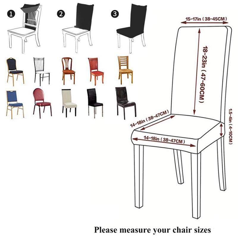 Elastic Chair Cover Four Seasons Universal Fabric Chair Cover Simple Home Hotel Dining Table One-piece Chair Cover Dining Chair Cushion Cover