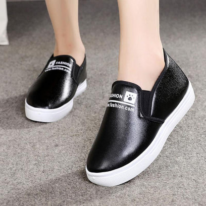 Cotton Shoes Women's Winter Waterproof Thickened Plus Suede Leather Winter Thick-soled Non-slip Casual Warm Flat Shoes