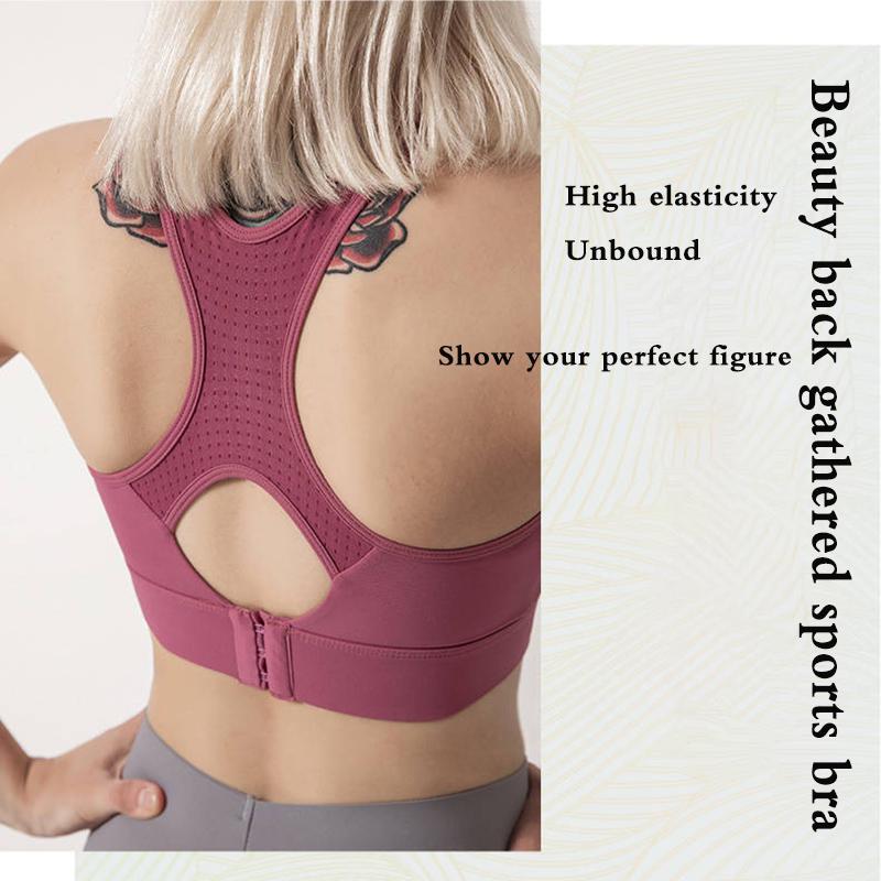 Women Pink Sport Bra Pink Yoga Brassiere Fitness Sports Tank Top Female Yoga Push Up Sports Bra