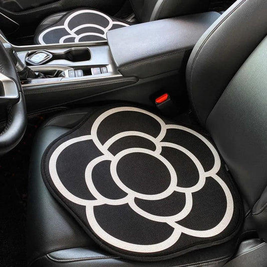 1pc Car Cushion Camellia Personality Creative Four Seasons General Flax Single Car Soft Cushion
