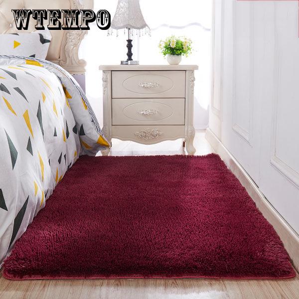 Living Room Area Carpet Mat Anti-Slip Bedroom Carpet Tea table long plush Carpets Bedroom
