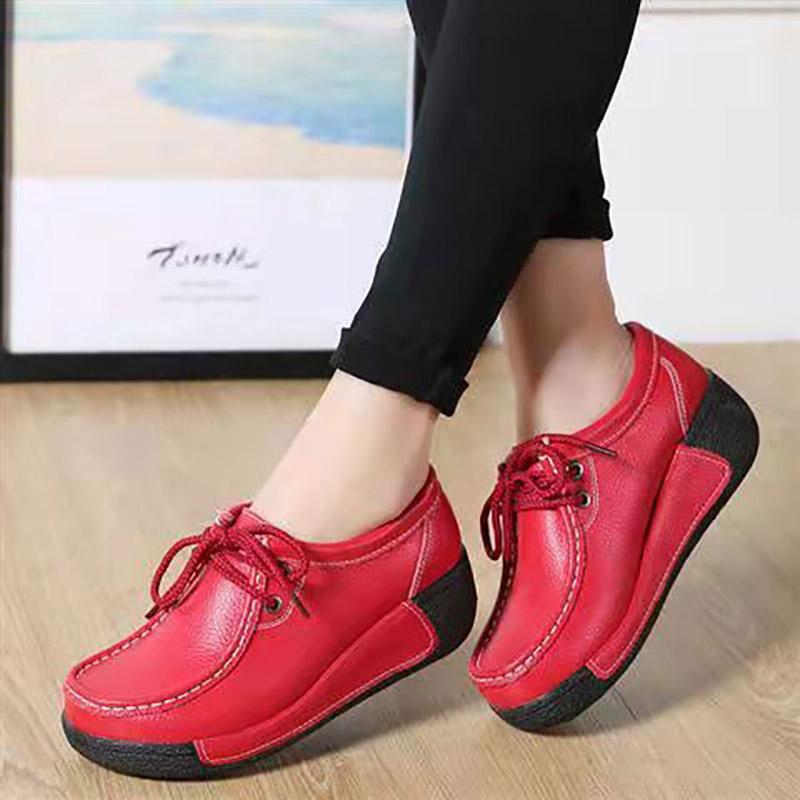 Plus Velvet Women's Fashion Cotton Shoes Winter Leather Casual Beanie Shoes