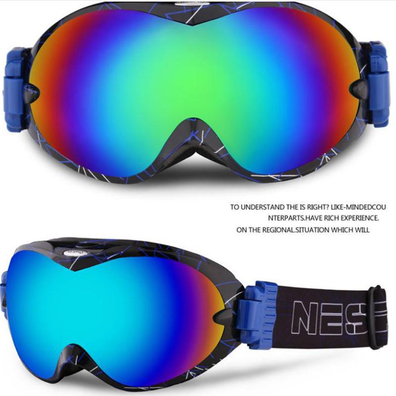 Ski Goggles Double Anti-fog Glasses for Men and Women Cocaine Myopia Glasses Adult Mountaineering Snow Protective Eyepiece Equipment