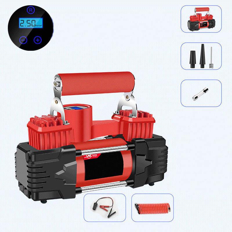 Car Inflatable Pump Double-cylinder High Power 12V Car Portable Air Pump Tire Electric High Pressure Pump