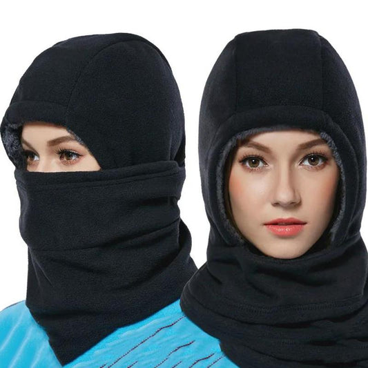 Outdoor Fleece Hat Winter Thicken Sports Ski Warm Headgear Face Mask Bib Cycling Windproof Hat Face Protection Men and Women