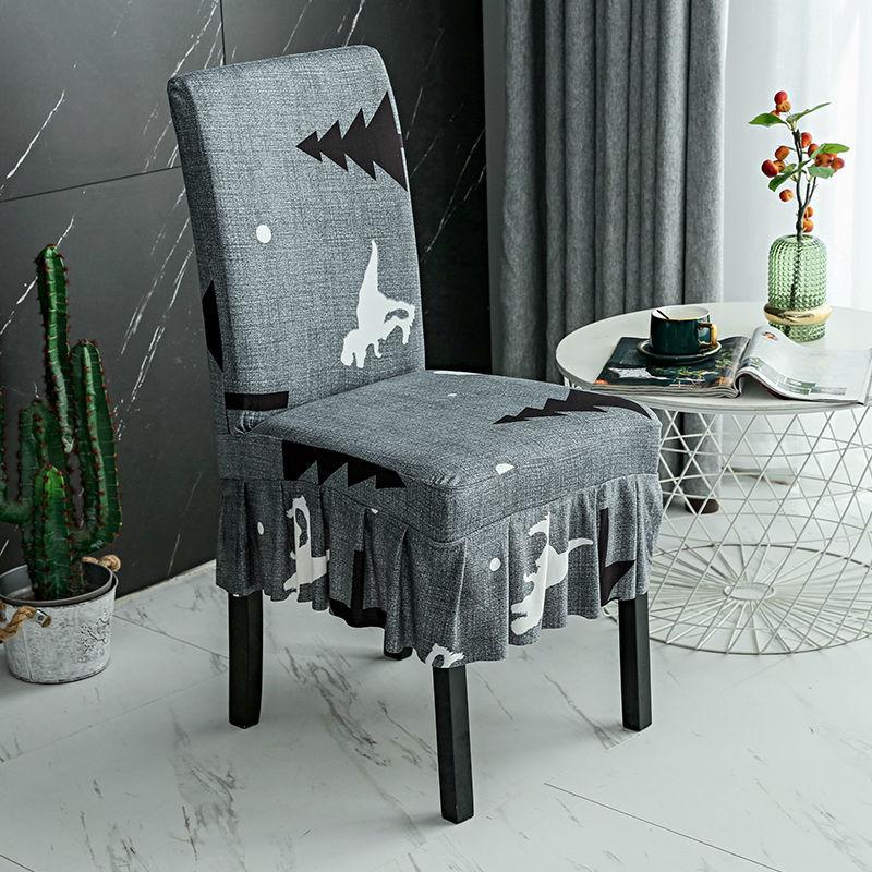 2/4/6Pcs  Stretchable Dining Chair Cover Spandex Elastic Pastoral Modern Slipcovers Furniture Cover for Kitchen Wedding