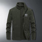 Men's Autumn and Winter Plus Size Loose Jacket Stand-collar Casual Sports Jacket Plus Fat Cashmere Top
