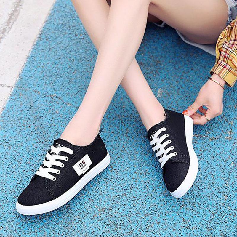White Canvas Women's Shoes Sneakers Board Shoes Korean Spring Summer Autumn Casual Shoes