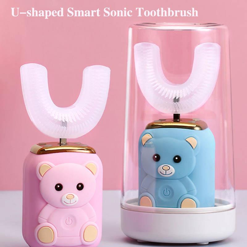 Children's Toothbrush U-shaped Electric Toothbrush U-shaped Automatic Baby 2-6-12 Years Old Child Protection Gum Toothbrush