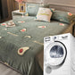 Coral Fleece Sheet Single Piece Plush Thick Blanket Warm Double Flannel Blanket Print Soft Multi-Size Coverlet