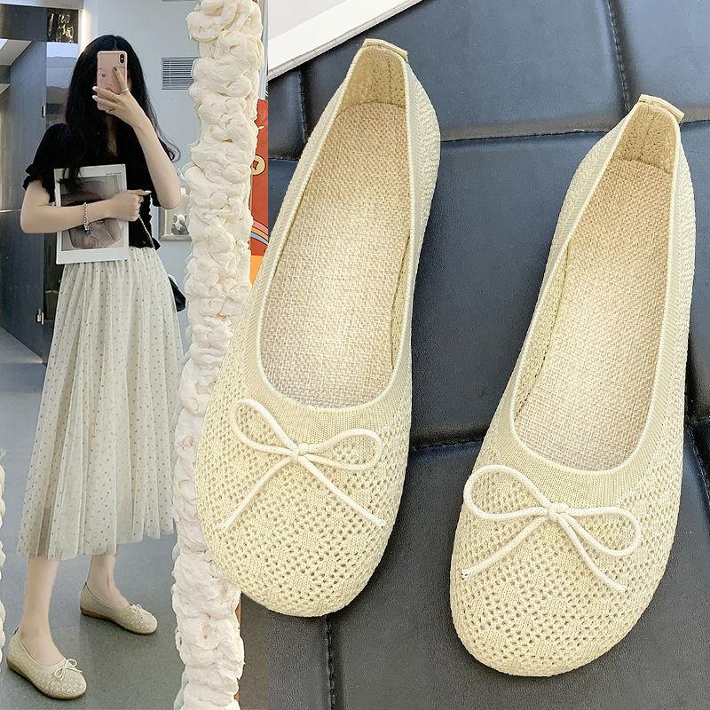 Summer Shoes Women Hollow Lace Mesh Shallow Mouth Shoes Casual Shoes Women Sandals